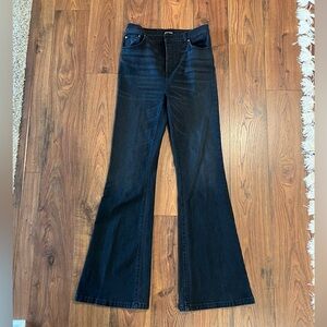 Grlfrnd Size 28 Black Flare Jeans